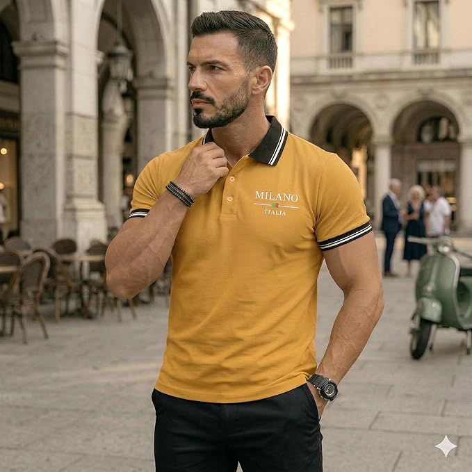 Lymio Polo T-Shirt | Polo T Shirt for Men | Casual T-Shirt for Men (SSM-P5-P8) Alternate View