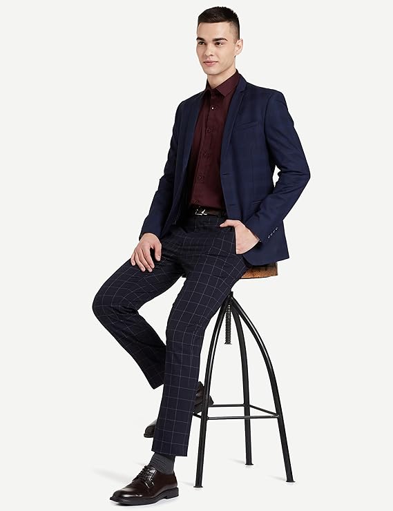 Symbol Men's Solid Cotton Formal Shirt | Plain | Full Sleeve - Regular Fit (Available in Plus Sizes) Alternate View