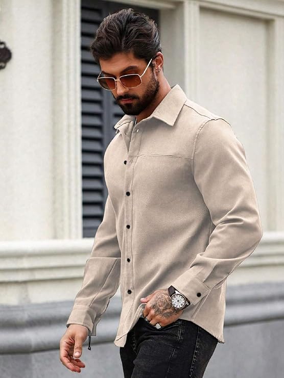 Lymio Men Shirt || Solid Shirt for Man || Full Sleeve || Casual Style (Packs Also Available) (Utility)